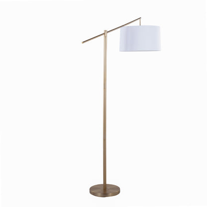 Casper - Contemporary Floor Lamp - Gold / Off White