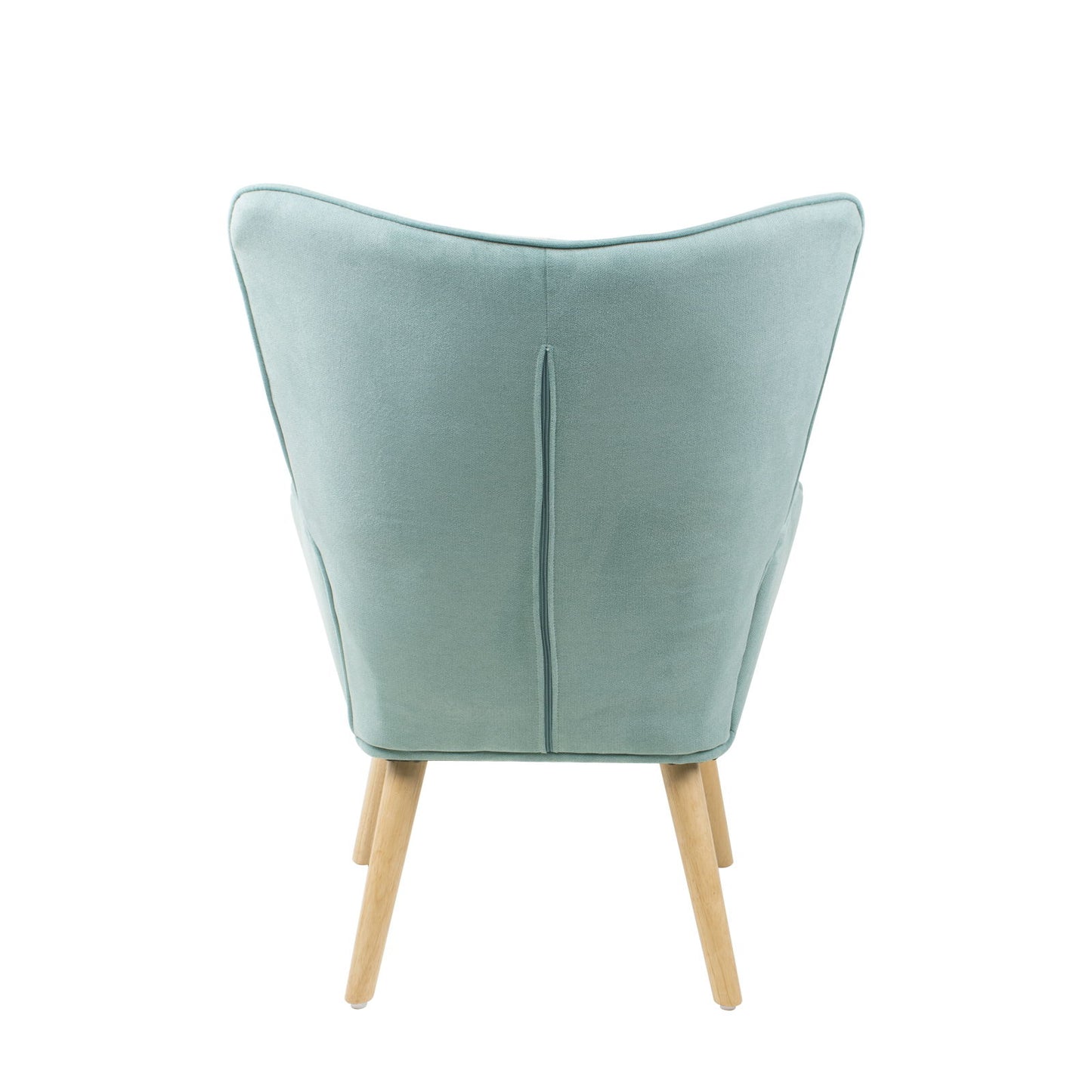 Accent Chair With Ottoman, Living Room Chair And Ottoman Set, Comfy Side Armchair For Bedroom, Creative Splicing Cloth Surface - Blue