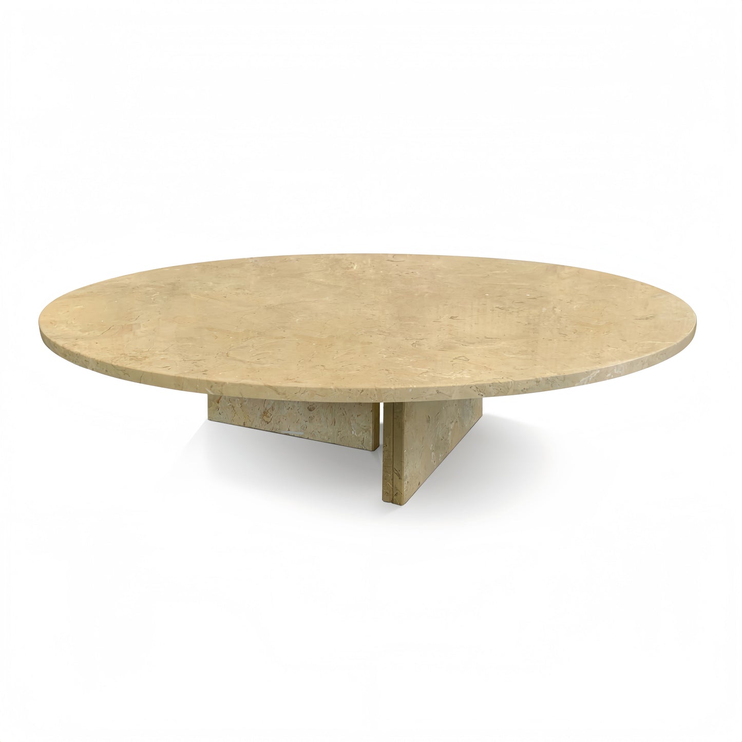 Luxury Natural Marble Coffee Table With Unique Veining - Beige / Gold / Beige / Yellow