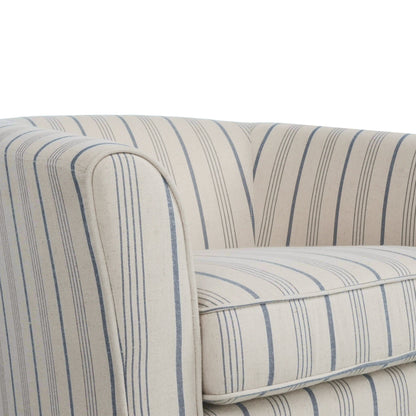 Zeniqua - Upholstered Swivel Chair With Loose Cover - Multi