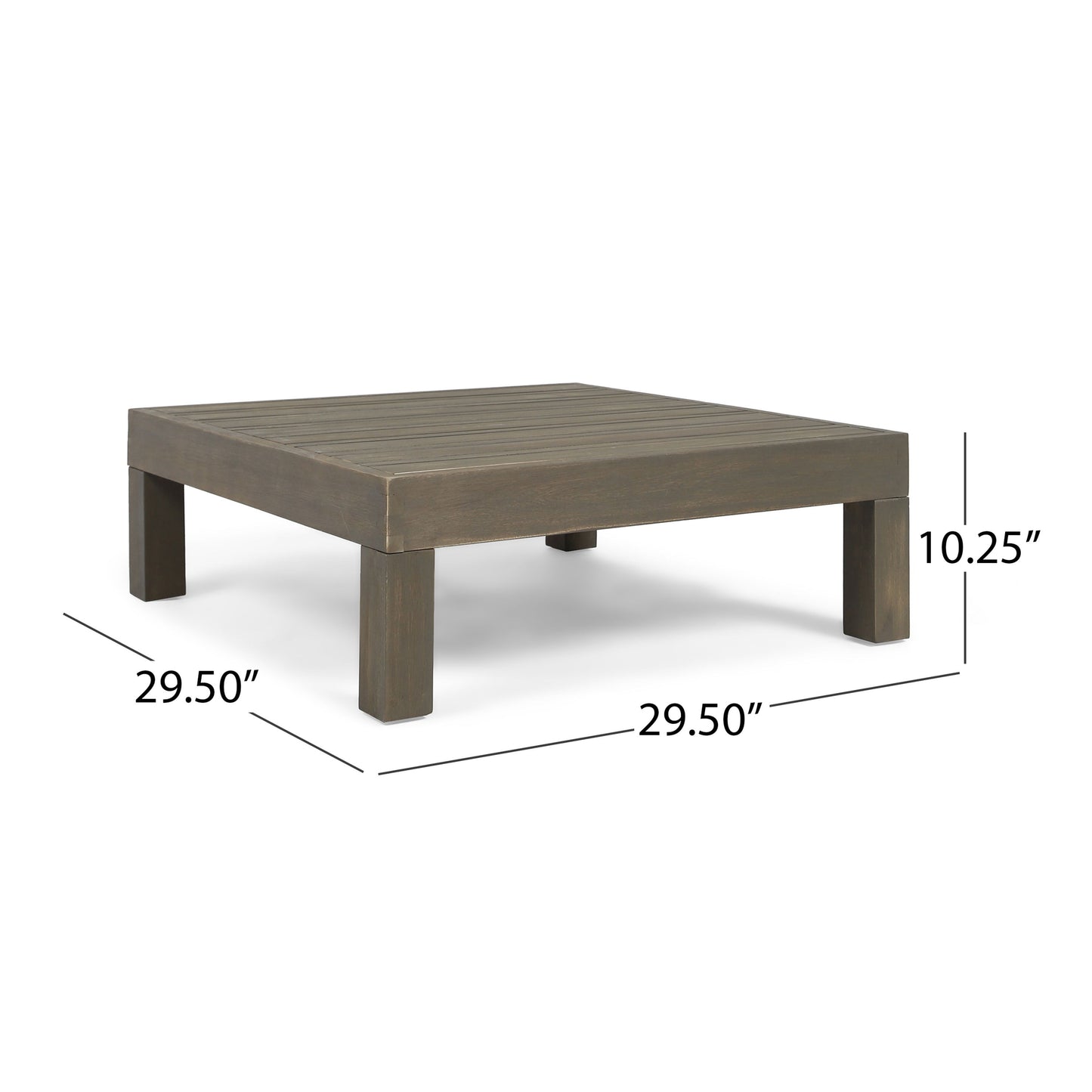 Oana - Right Corner Bench And Coffee Table - Dark Gray