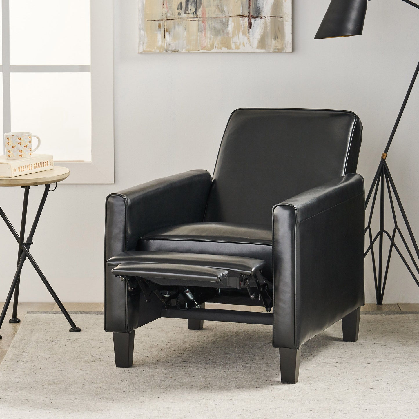 Push Back Chair For Elegant Home - Black