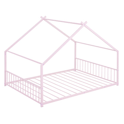 Full Size House Bed - Pink