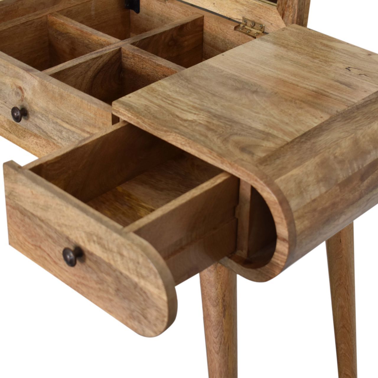 Round Dressing Table - Oak