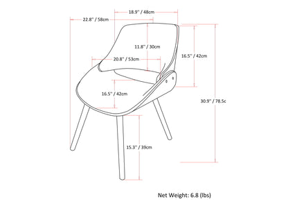 Malden - Bentwood Dining Chair - Denim Blue
