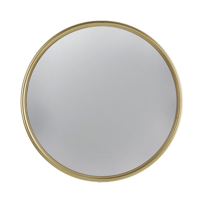 Round Mirror, Circle Mirror With Iron Frame For Living Room Bedroom Vanity, Entryway, Hallway - Gold