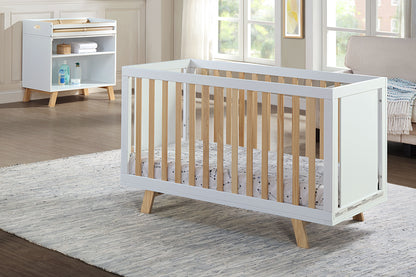 Livia - Multi Purpose Changing Table - White, Natural