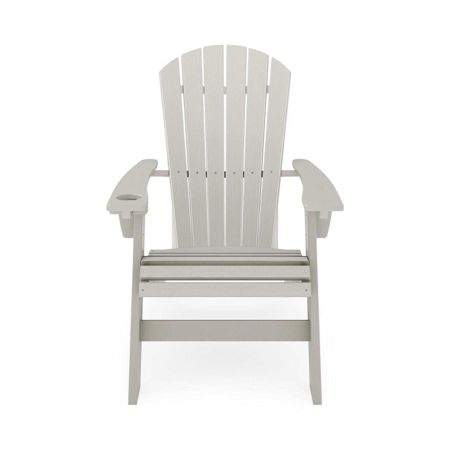 Adirondack Chair Sturdy HDPE Poly Lumber For Poolside, Patio, And Garden Relaxation - Dark Gray