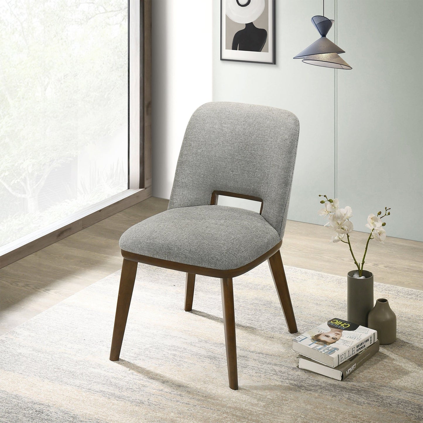 Blake - Dining Chair (Set of 2) - Brown / Light Gray