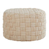 Braided - Round Ottoman - Cream