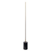 Prism - LED Floor Lamp With On / Off Switch Faux Marble Base - Gold / Marble