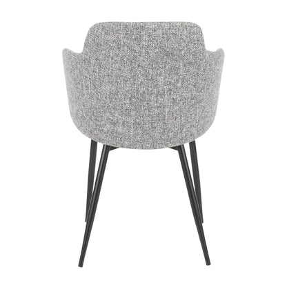 Boyne - Contemporary Chair (Set of 2) - Black / Dark Gray