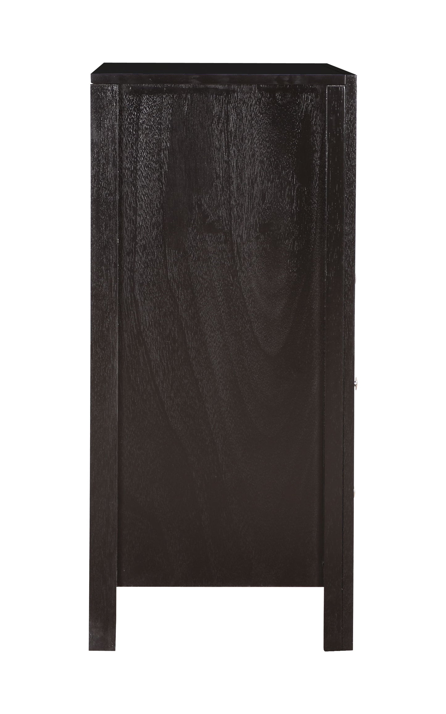 Elegant Transitional Media Chest - Black