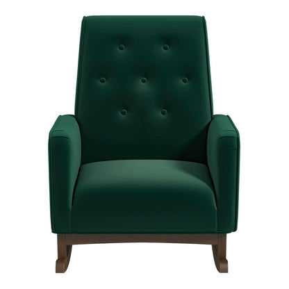 Demetrius - Solid Wood Rocking Chair - Green