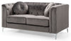 Contemporary Loveseat - Dark Gray