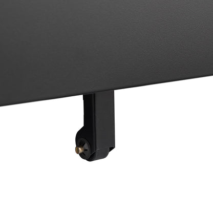 2 Drawer File Cabinet With Lock, Metal Under Desk Rolling Filing Cabinet Fits Letter / Legal / A4 Size For Home Office, Mobile Filing Cabinet - Black