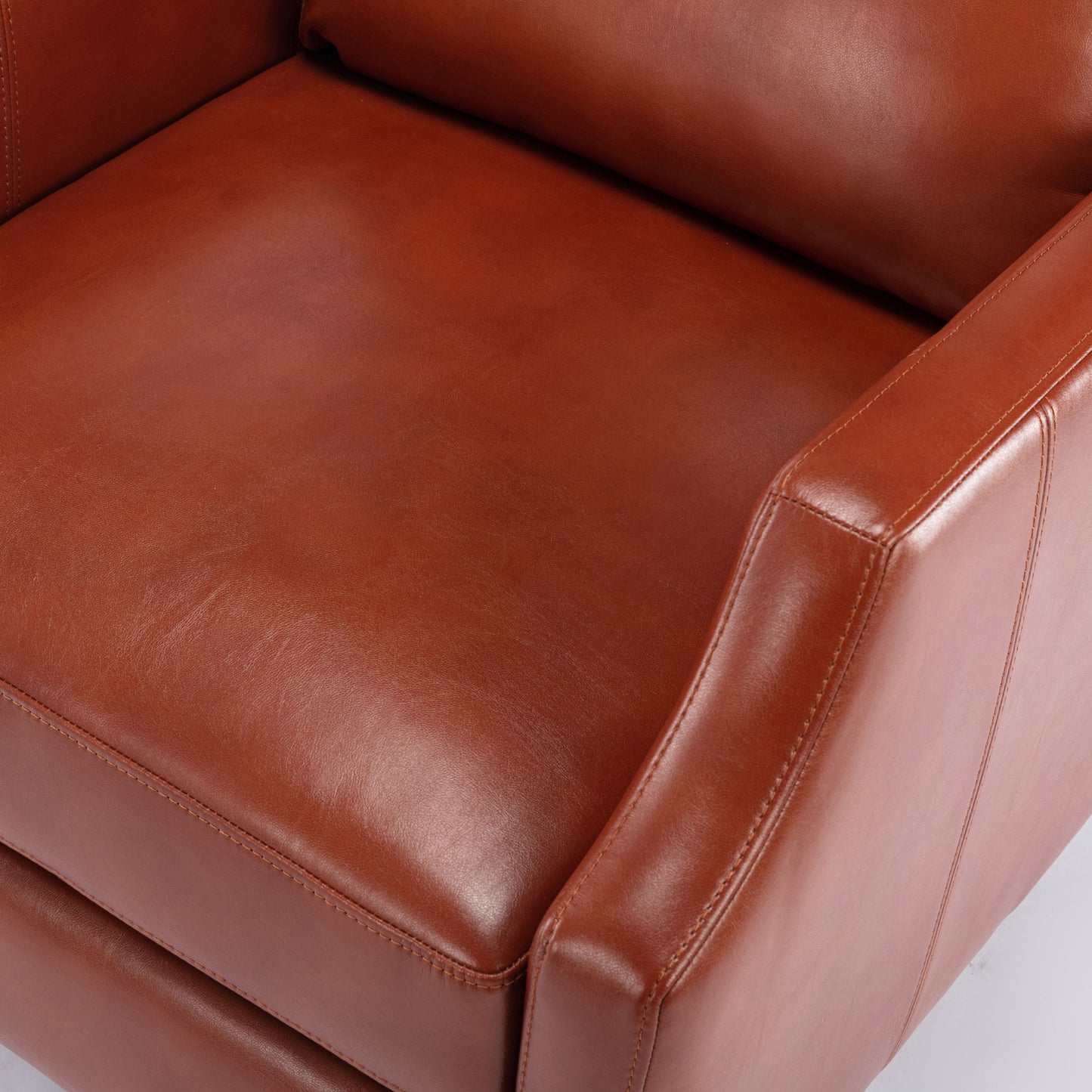 Biscoe - Mid Century Push Back Recliner - Caramel