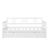 Twin Size DayBed With Twin Size Trundle - White