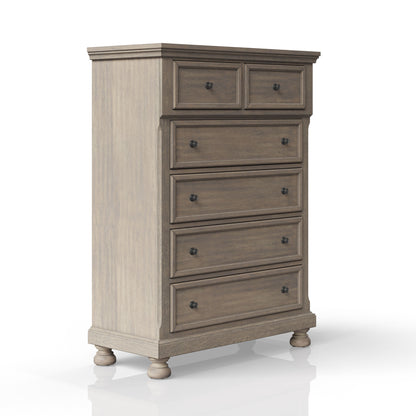5 Drawer Chest - Antique Gray
