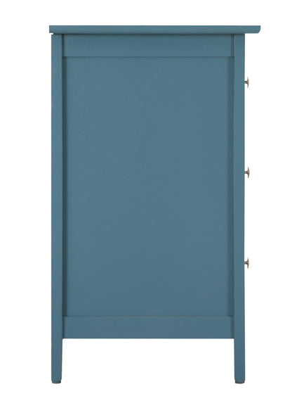 Daniel - Transitional Nightstand - Teal