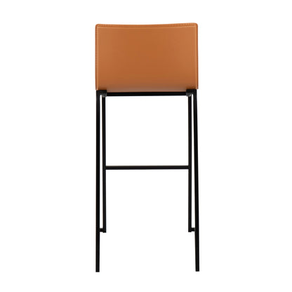 Mara - Contemporary Barstool (Set of 2) - Black / Camel
