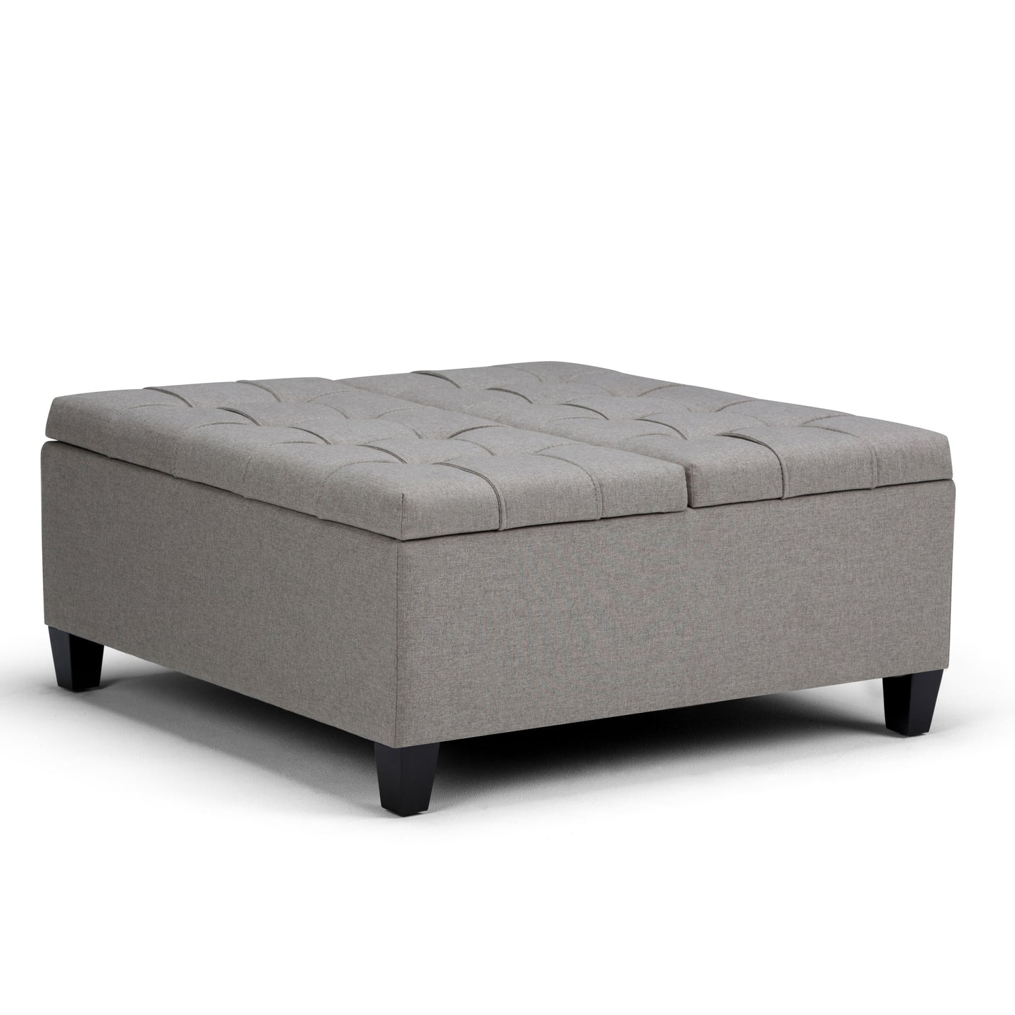 Harrison - Coffee Table Storage Ottoman - Dove Gray
