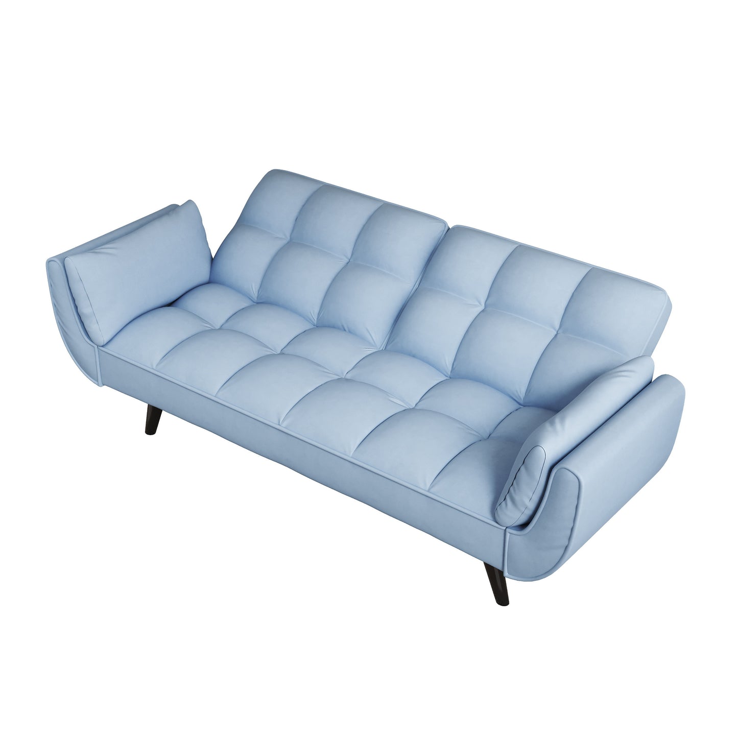 Sofa Soft Two Armrests Throw Pillow Pillow Comfortable Fit Apartment Bedroom Small Space - Antique Navy Blue