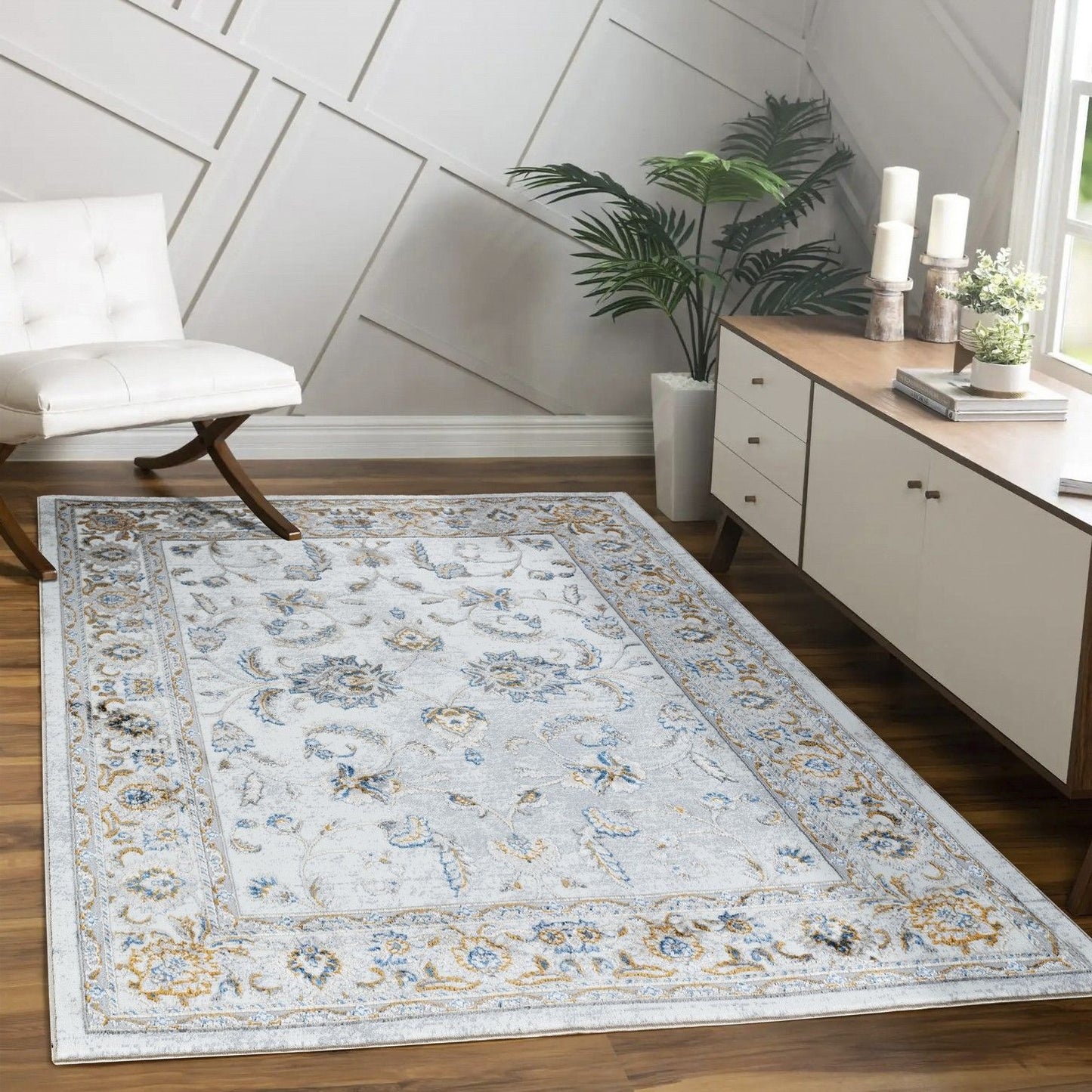 Legacy - 7'10" X 9'10" Polypropylene, Area Rug - Multi / White