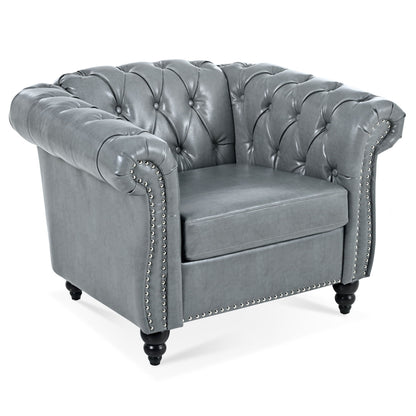 1 Seater Sofa For Living Room - Gray
