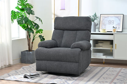 Oversized Power Lift Recliner Chair, Electric Fabric Recliner Chair, Home Theater Seating, Reclining Sofa Chair With Remote Control, Side Pocket, Spacious Seat - Dark Gray