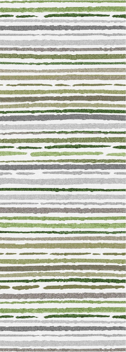 Sphinx - Indoor & Outdoor Washable Non - Slip Runner Rug - Beige Multi / Green Multi