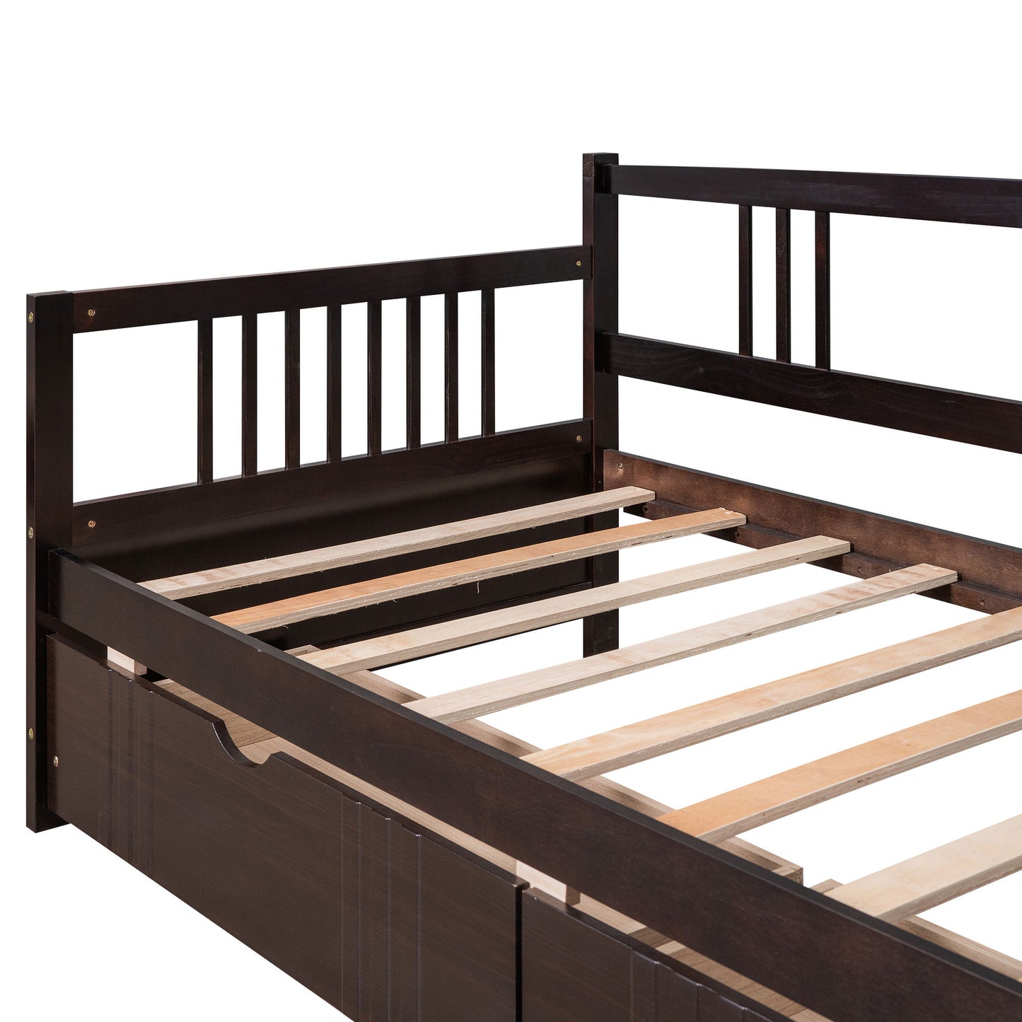 Twin Size DayBed With 2 Drawers - Espresso