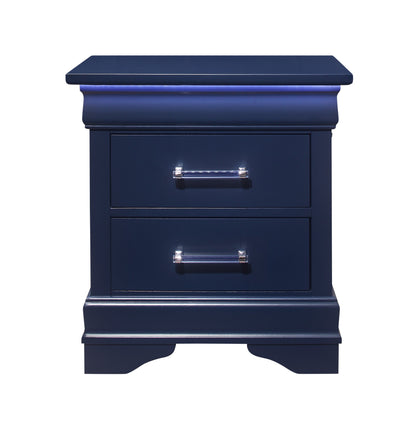 Charlston - Nightstand With LED - Blue