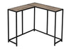 Corner Accent Console Table For Entryway, Contemporary And Modern - Taupe / Black