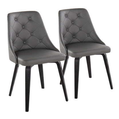 Marche - Contemporary / Dining Chair (Set of 2) - Black / Gray