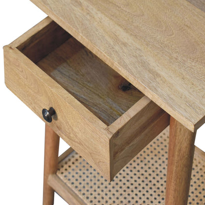 Woven End Table - Brown