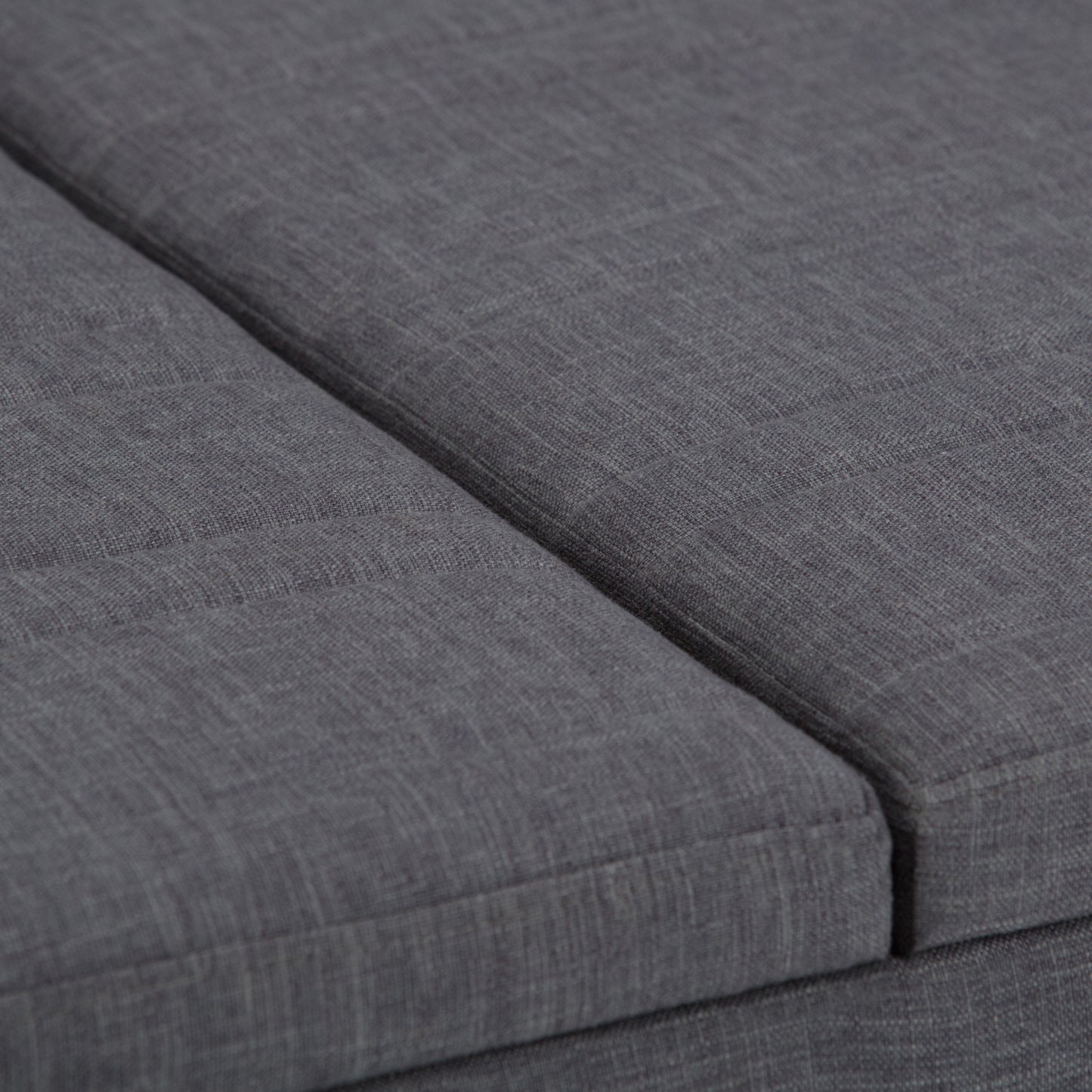 Ellis - Coffee Table Storage Ottoman - Slate Gray
