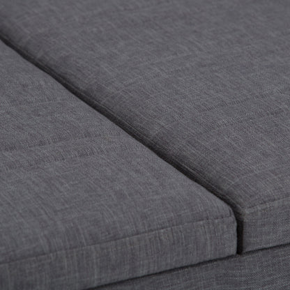 Ellis - Coffee Table Storage Ottoman - Slate Gray