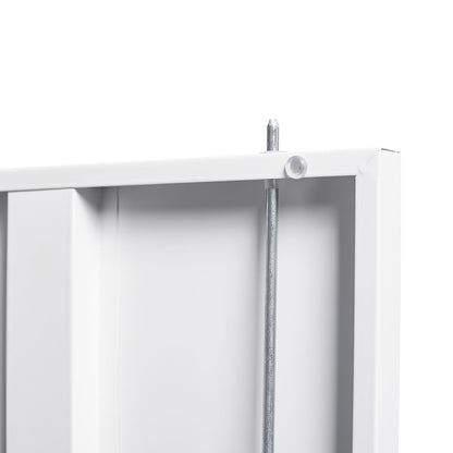 Metal Storage Cabinet With Locking Doors And Adjustable Shelf, Folding Filing Storage Cabinet, Folding Storage Locker Cabinet For Home Office, School, Garage - White