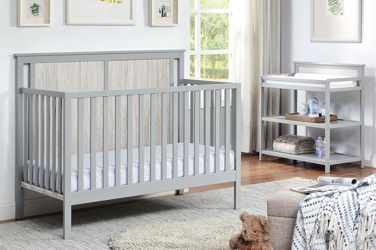 Connelly - Changing Table - Gray, Rockport Gray