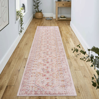 Maval - 2'6'' X 10' Washable Runner Rug - Beige