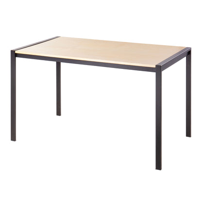 Fuji - Contemporary Dining Table - Black / Natural
