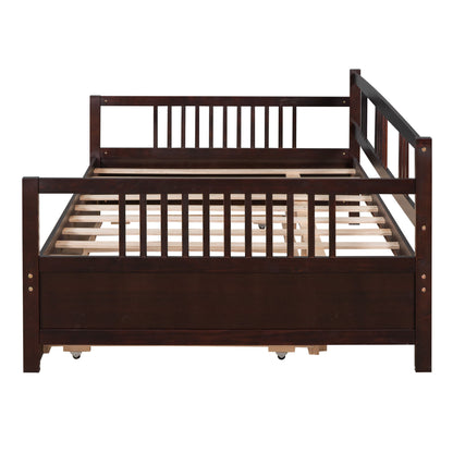 Full Size DayBed With Twin Size Trundle - Espresso