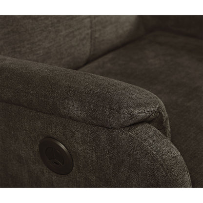 Recliner Chair With Power Function Easy Control Big Stocks, Recliner Single Chair - Dark Brown