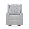 Milah - Gliding Swivel Recliner Tufted Brushed - Tweed Fabric