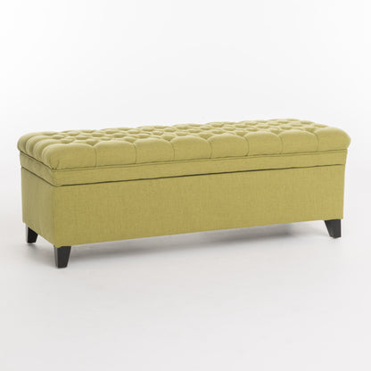 Juliana - Storage Ottoman With Extra Seating - Green