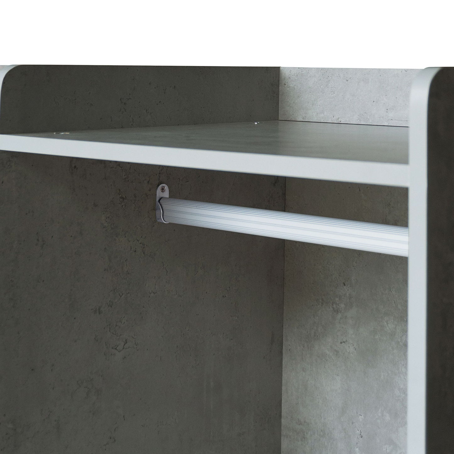 Open Wardrobe Storage For Bedroom - Gray