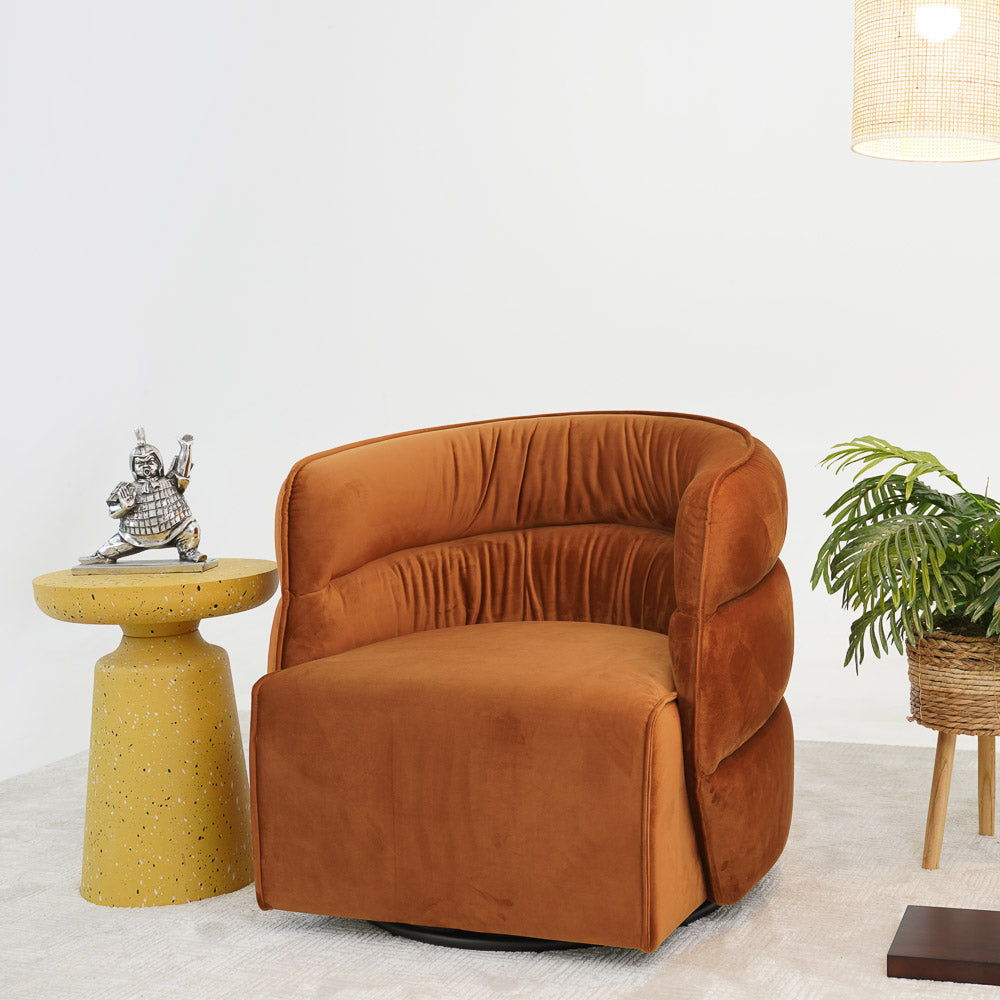 Walden - Swivel Chair - Burnt Orange