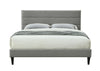 Queen Sized Channel Bed With USB - Gray