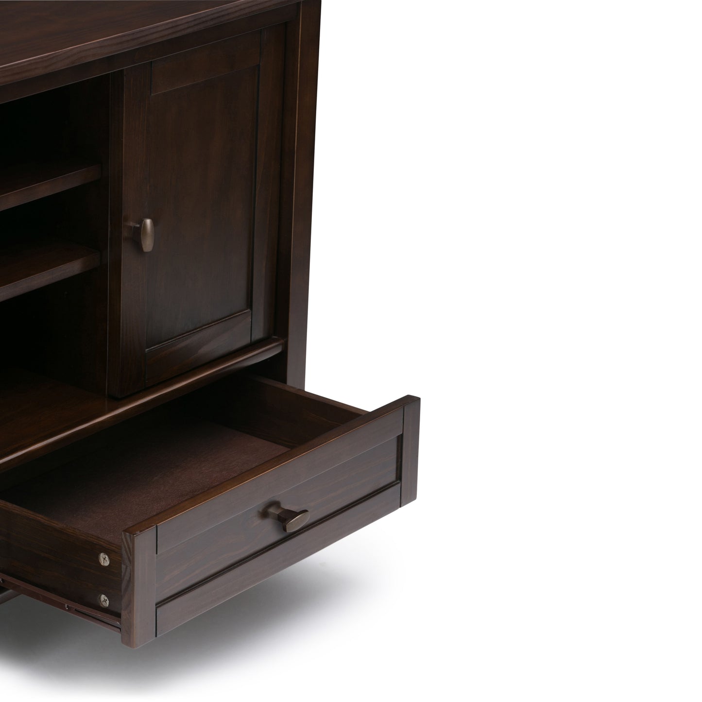 Warm Shaker - TV Media Stand - Tobacco Brown